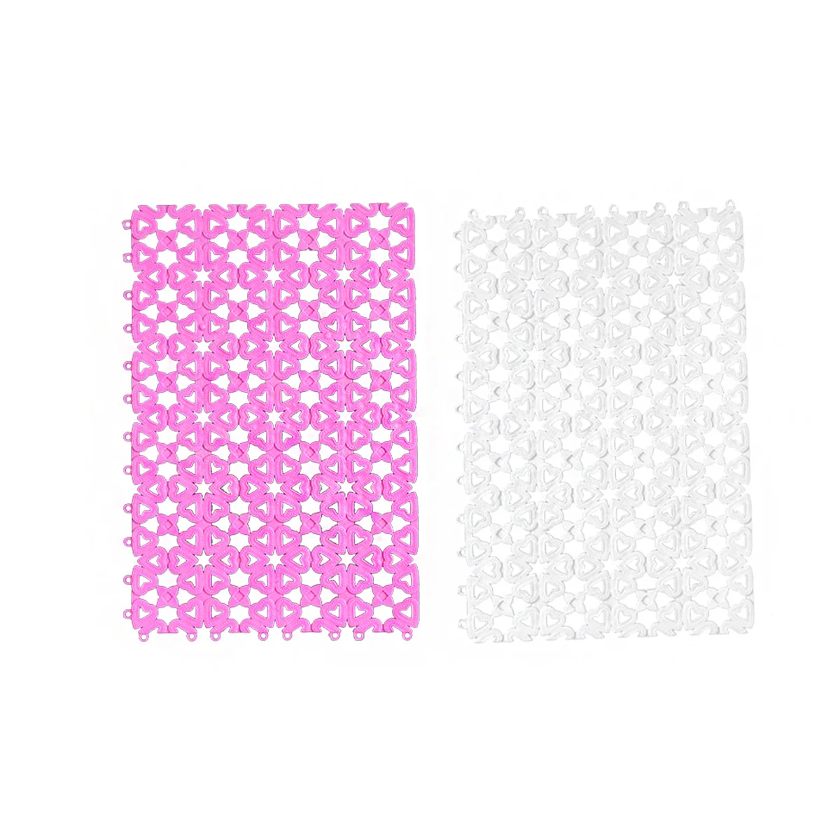 

2Pcs Cats Dogs Mat Non-Slip Hollow Pet Mesh Feet Pad Breathable Nest Pad Washable Comfortable Pet Bed Floor Protector