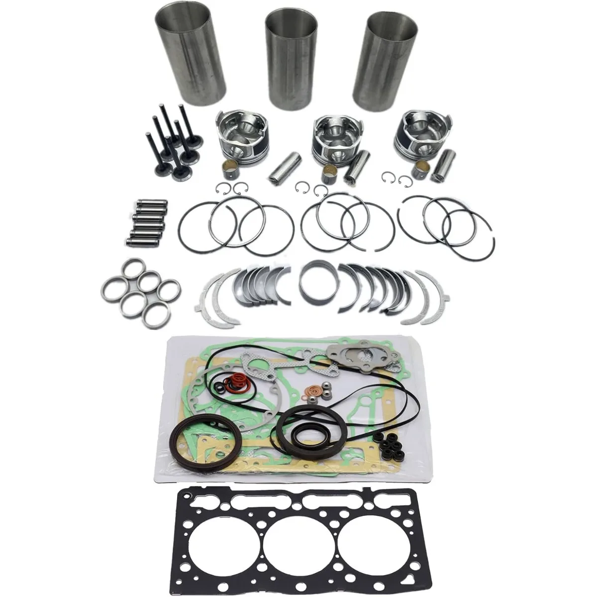 D1102 Overhaul Rebuild Kit Fits for Kubota Engine L2050DT L235DT L2350 L235F Tractor