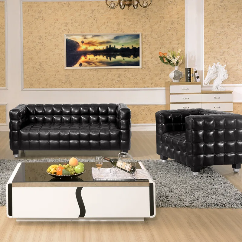 

Throne Black Soft Sofa Living Room Accent Modern Cafe Bar Simple Balcony Vintage Chairs Italian Muebles Salon Room Furniture