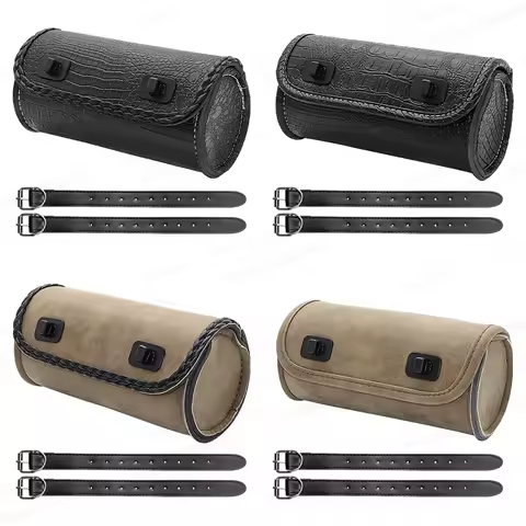 Model Side PU Leather Luggage Saddle bag Storage Tool Pouch For Harley Sportster XL883 XL1200 Universal Motorcycle Saddlebag