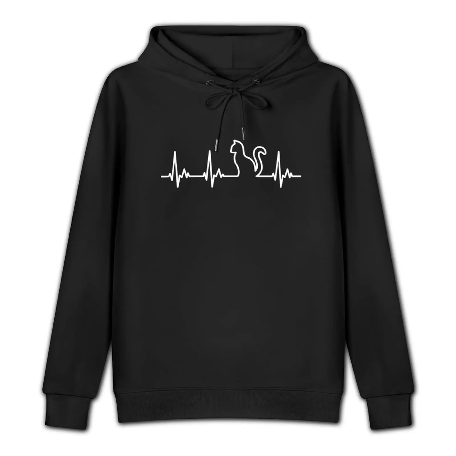 My heart beats for cats Pullover Hoodie men wear new hoodies and sweatshirts