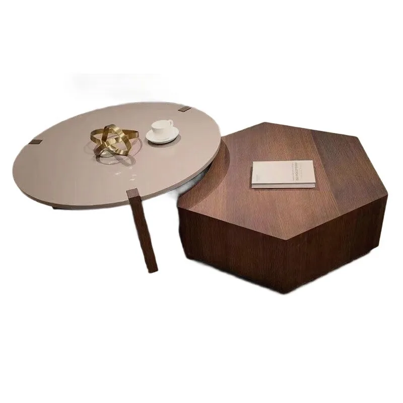 

DDSKB082 coffee table Premium Internet celebrity living room coffee table Small apartment style hexagonal sim