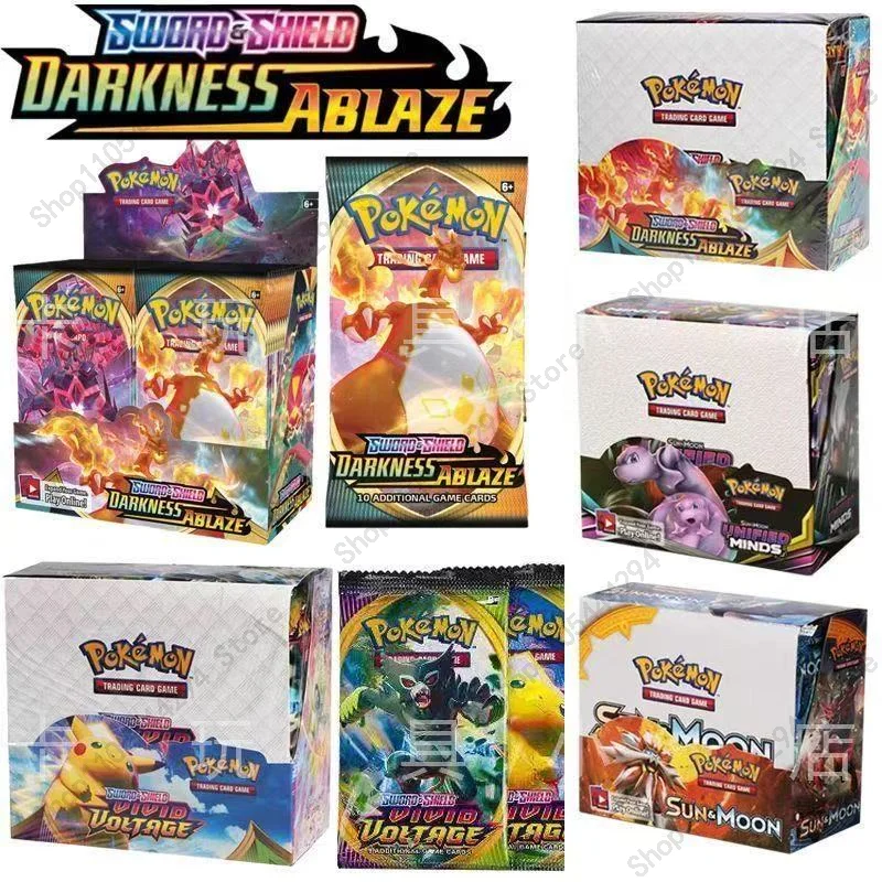 Zufälliges 4er-Pack 40 Stück Pokemon-Karten-Set Pikachu Evolutions Scarlet Violet 151 Tischspiel-Kampfkarten Pokemon Englische Karten Geschenke