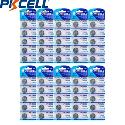 50Pcs PKCELL CR2032 3v Button Cell Coin cr 2032 5004LC KL2032 SB-T15  Lithium Batteries for Watch Computer Toys car keys