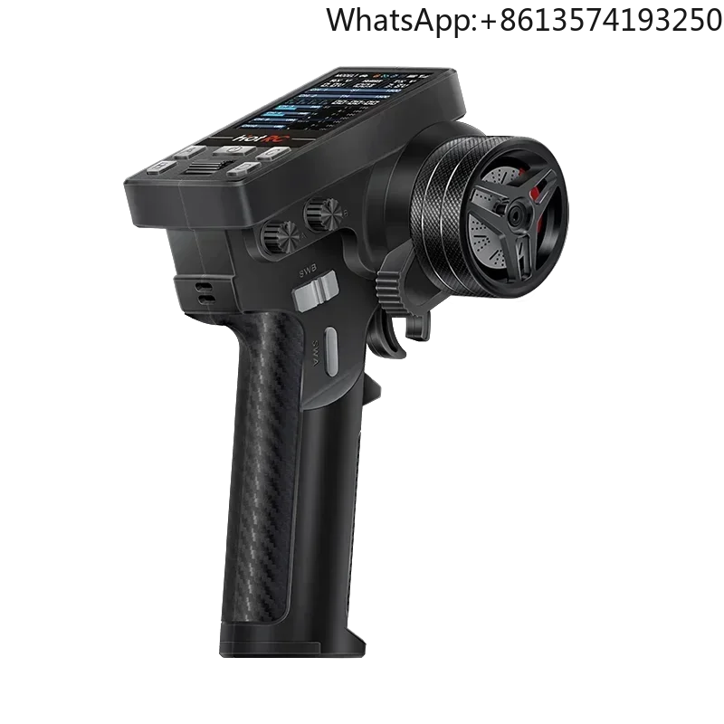 

HotRC CT-10B 10CH Metal/Plastic Handwheel Color Screen TransmitterF-10A Receiver for RC Car Aircraft Boat