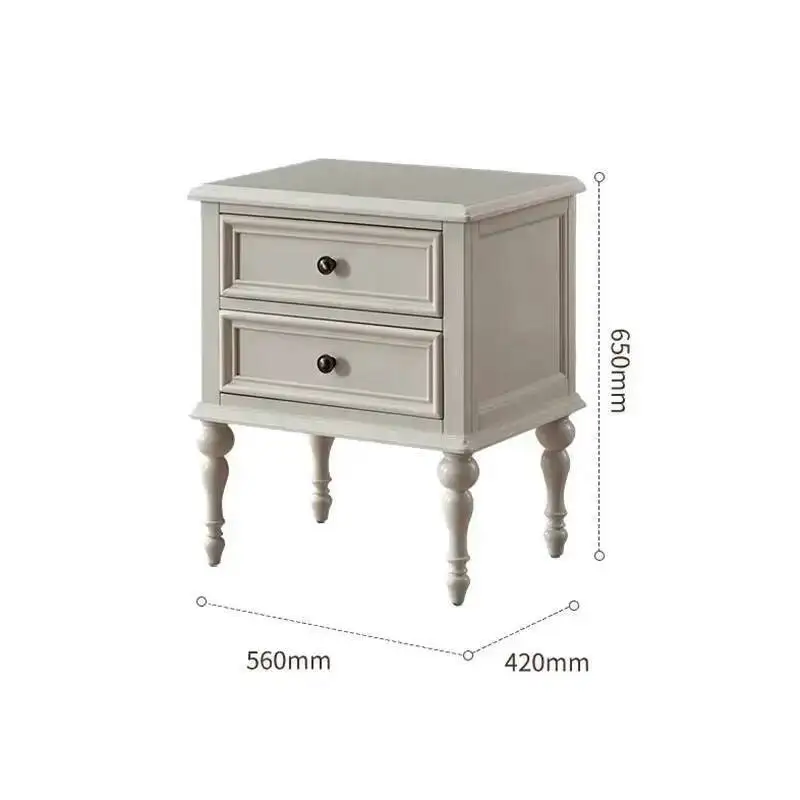 منضدة كلاسيكية فرنسية عتيقة من منتصف القرن من الشمال أنيقة منضدة ريفي Mesita De Noche أثاث غرفة النوم #2