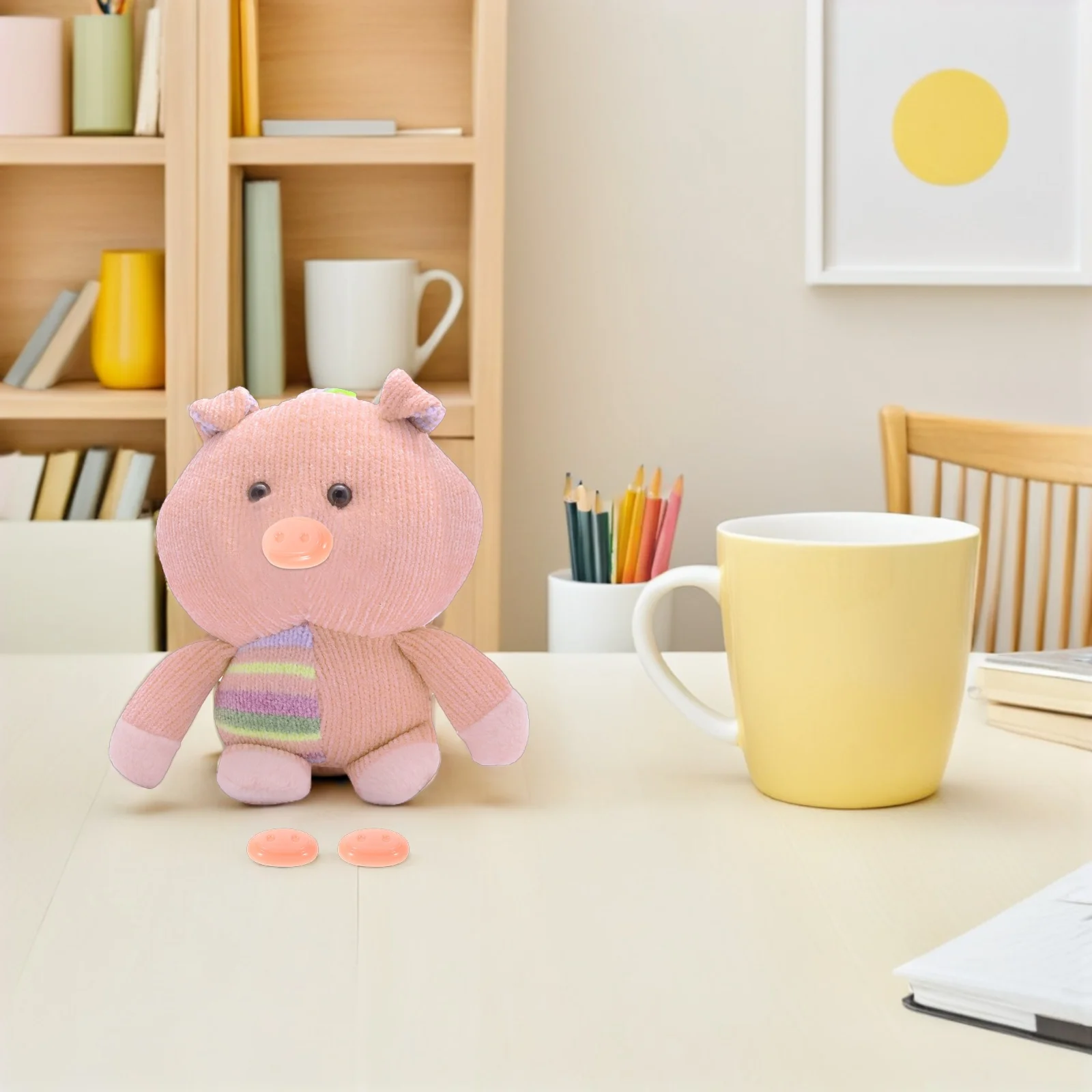 

50Pcs Small Pig Craft Supplies Cute Pink Pig Snout for Crochet Animal Safety Nose for Stuffed Animal DIY Accessory Kit