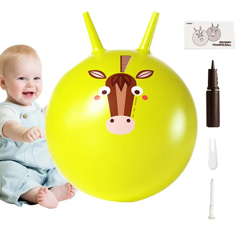 Hopper Balls For Kids 40Cm/16in Kangaroo Bouncer Hop Ball Toy per bambini allenamento sensoriale diametro addensato per bambini