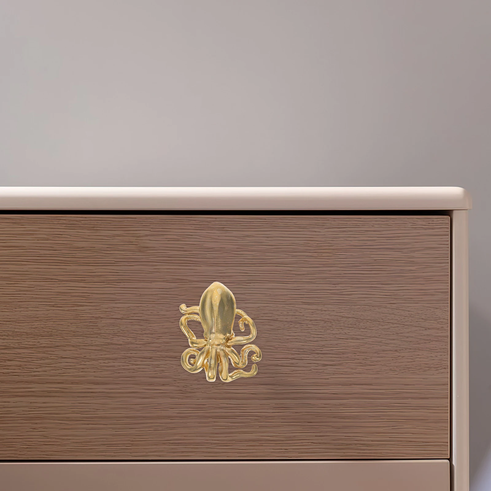 

Brass Octopus Cabinet Knob Intricate Tentacles Design Fits Nautical Vintage Modern Decor Styles Easy Install for Wardrobe Drawer