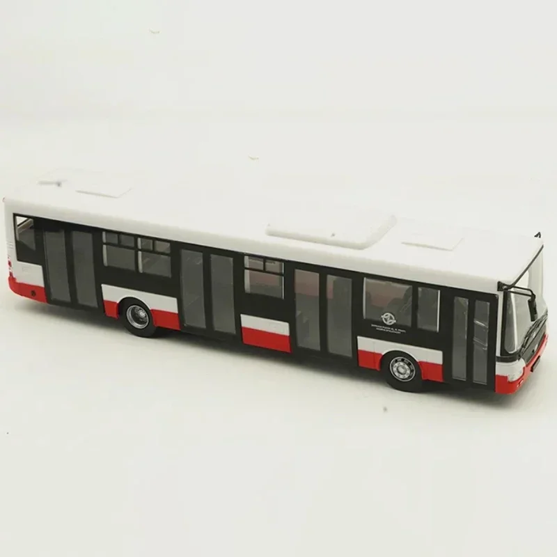 2024 New Diecast 1:43 Scale Autobus SOR NB12 MHD Praha Alloy Bus Simulation Model Static Decoration Souvenir Gifts for Adult