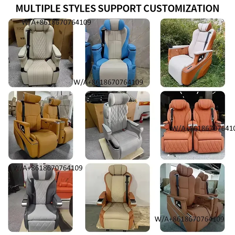 Suitable forluxu ry Comfortable Rear Seat Adjustable 3 Person Seat, Bed Seats Tailored for Van Business Cars - view 6