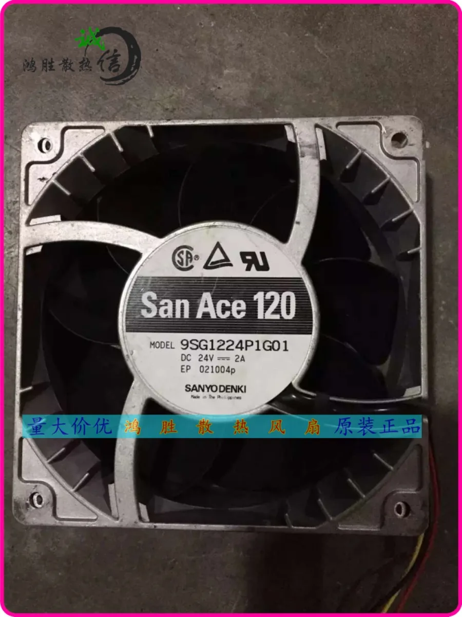 AA + for SANYO SANYO 9SG1224P1G01 DC 24V 2A 12CM/cm Cooling Fan Large Air Volume Aluminum Frame