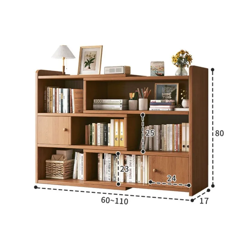 Tabletop Bookshelves Storage Shelves Multi-layer Storage Cabinets Office Simple Cabinets Small Bookcases for Students Households