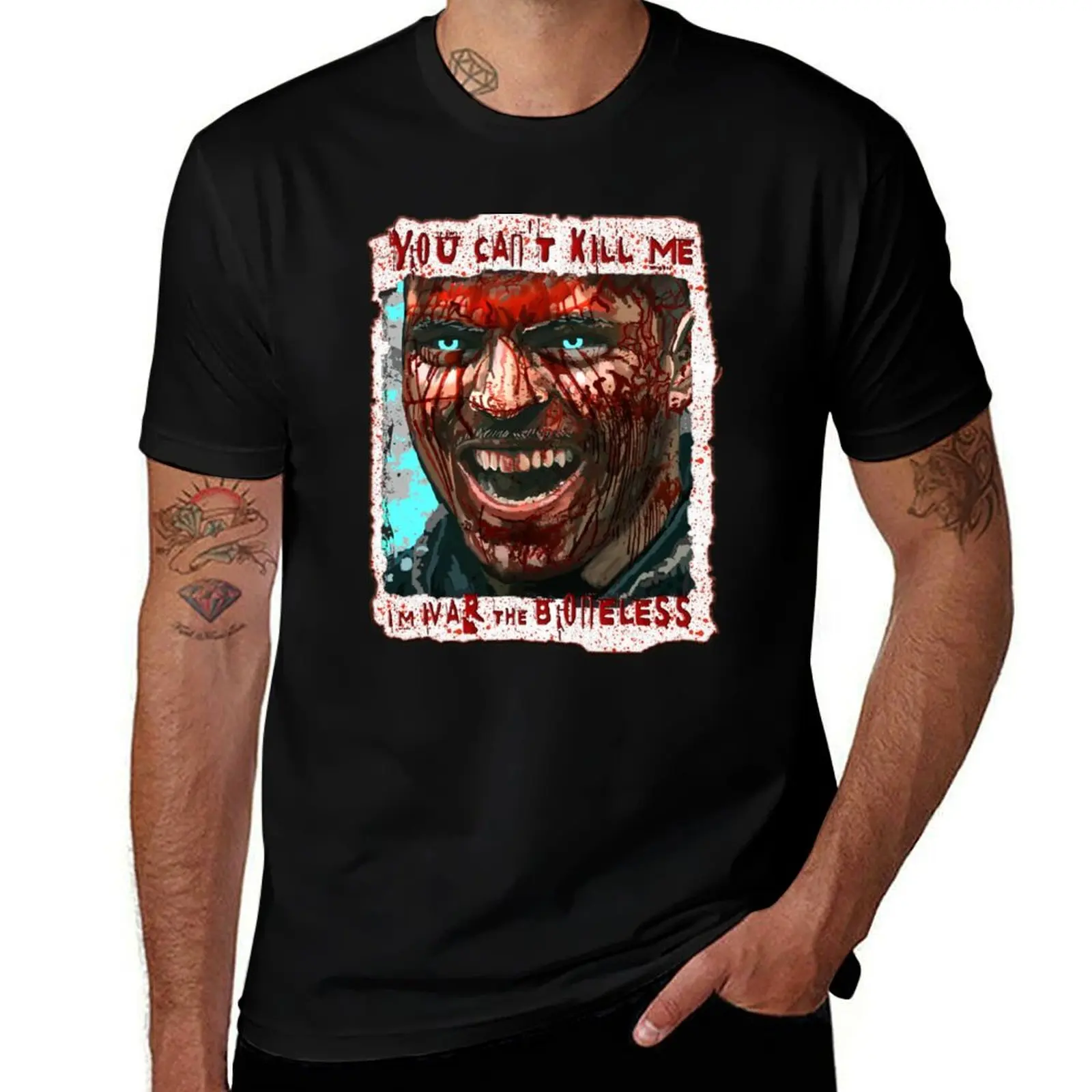 

Ivar the Boneless Viking King Painting T-Shirt cotton tshirt 100% t shirt man designer