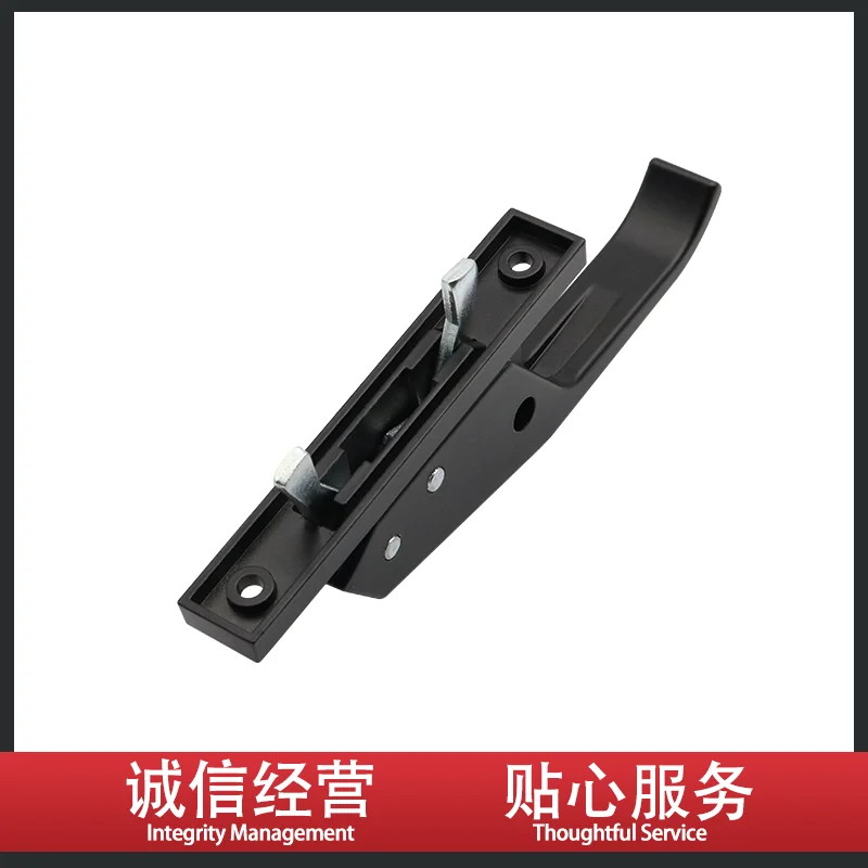 خزانة توزيع الآلات الصناعية السوداء من سبائك الزنك، خزانة الجهد العالي، قفل مقبض سريع الفتح #3