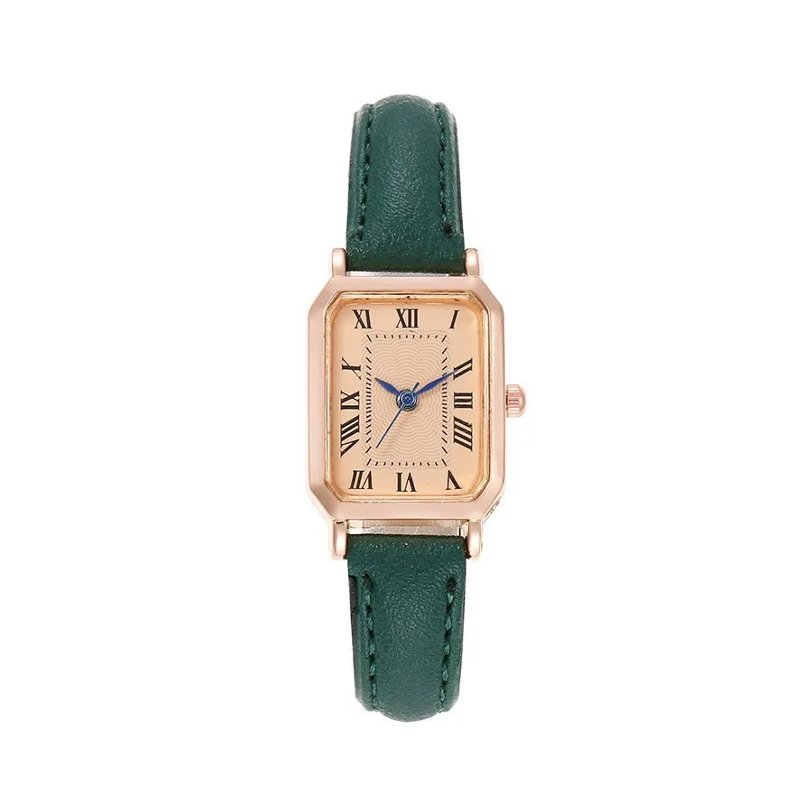 Women's Retro Quartz Watch Small Dial Light Luxury Customizable Design Student Fashion Accessory