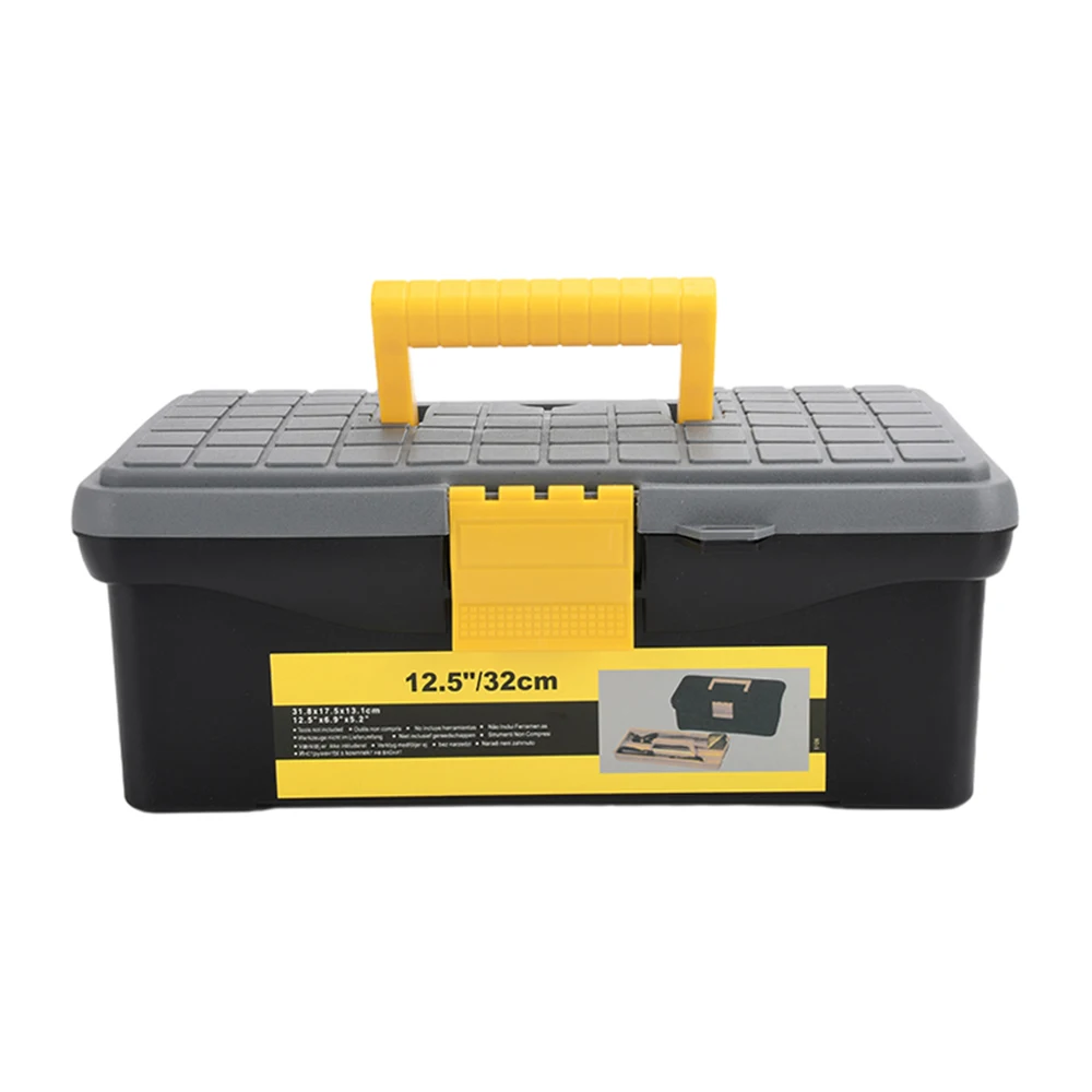 12.5 inch Double Layer Household Tool Box Organizer Case Multifunction Hardware Tool Storage Box Plastic Electrician Toolbox