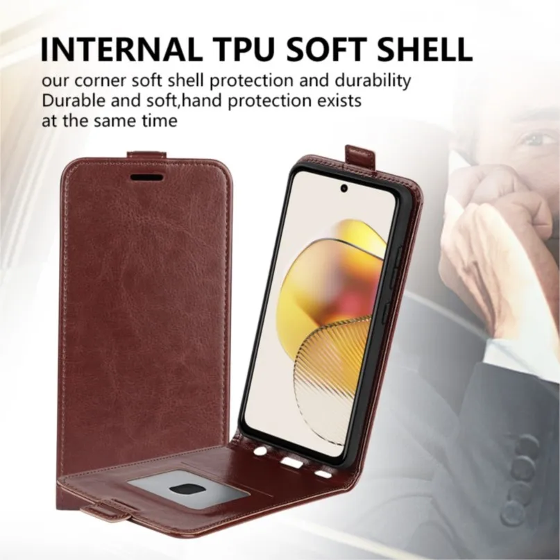 for moto g54 phone bags flip vertical leather case on for motorola g84 g32 g14 g73 card magnetic holder shockproof cover shell