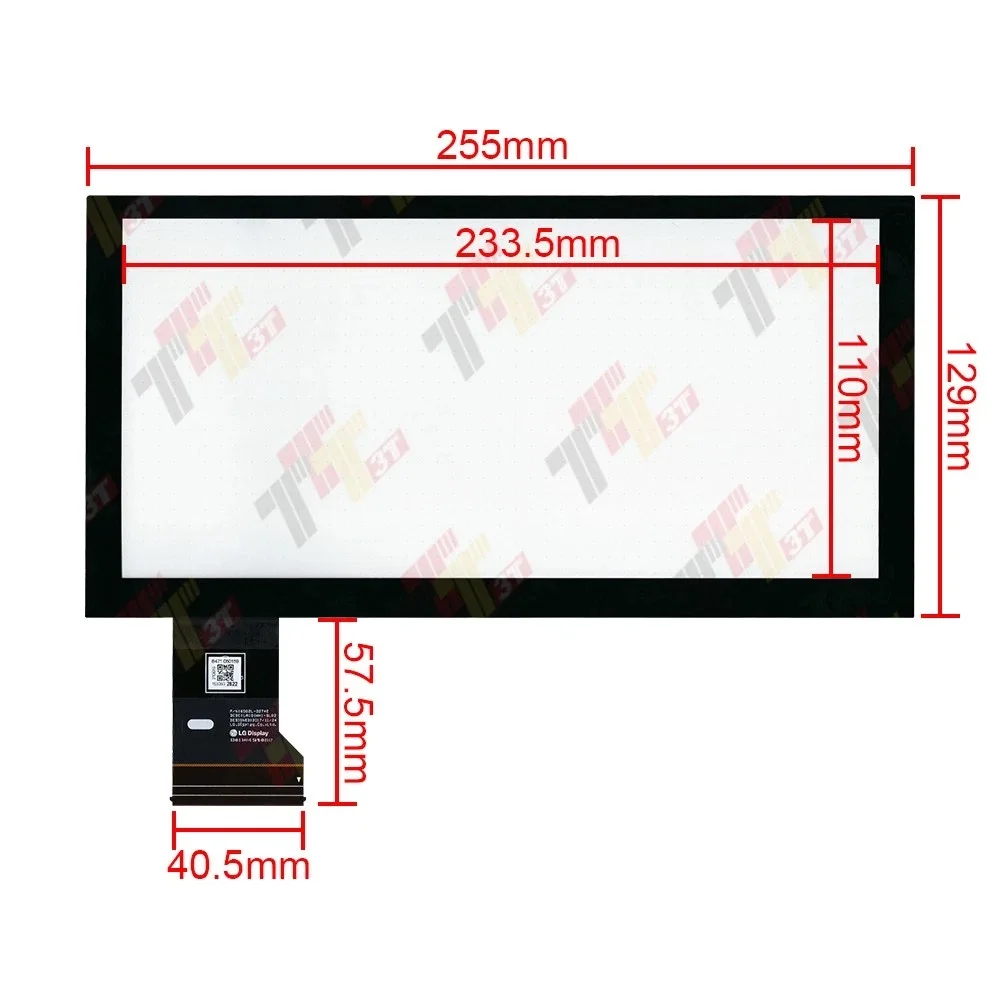 10,1" Touchscreen-Digitizer LA101WH1-SL02 für Audi Q3 Autoradio-Navigation – Detail 3
