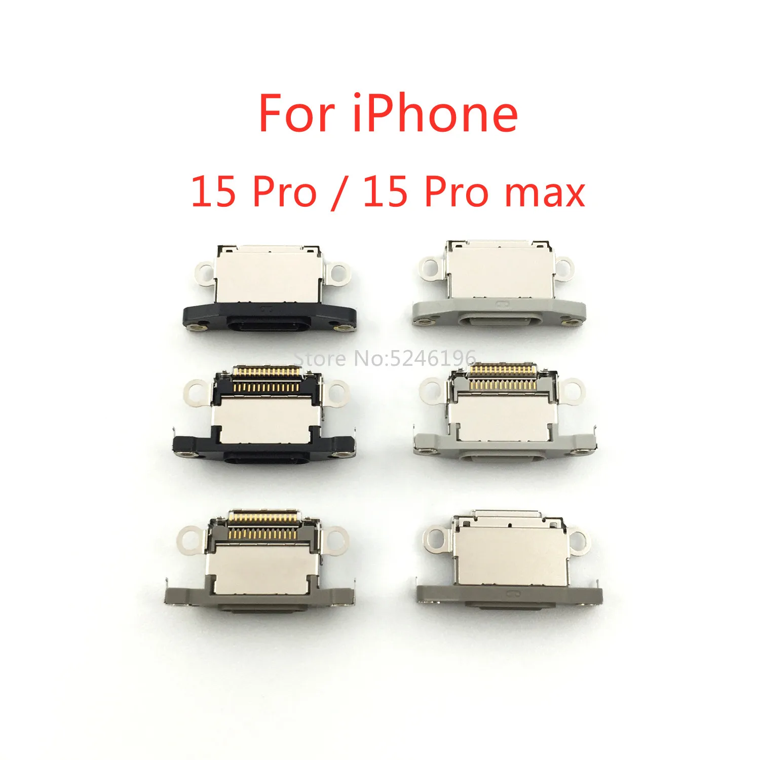 1pcs New Mini USB Jack Charging Port Connector For iPhone 15 iPhone 15 Plus iPhone 15 Pro iPhone 15 Pro max Replace Part