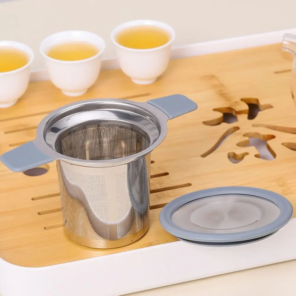 

Tea Tool With Silicone Handle Stainless Steel Tea Infuser Fine Mesh Loose Leaf Tea Filter Reusable Tea Strainer Herb