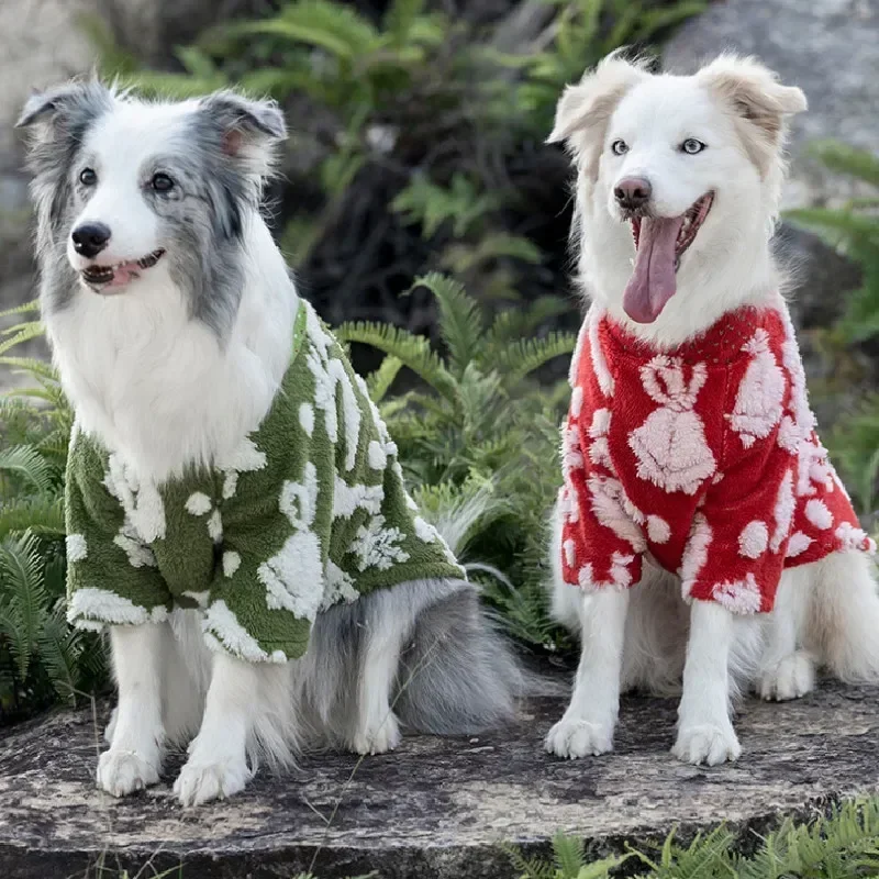 Christmas Dog Clothes Small Big Large Pet Clothing Winter Dog Coat Hoodie Poodle Border Collie Golden Retriever Dog Costume 9XL