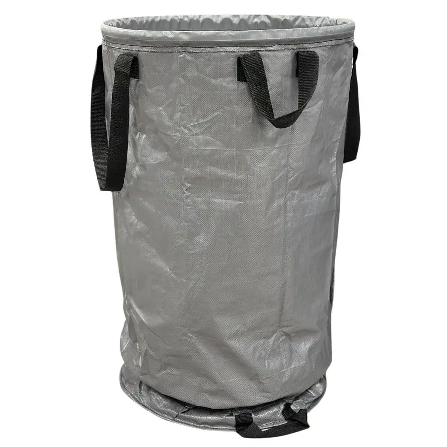 

Heavy Duty Valet Trash Bag Janitorial Commericial Cleaning StandUp Collapsible Trash Pickup Bag, 80Gallon Capacity