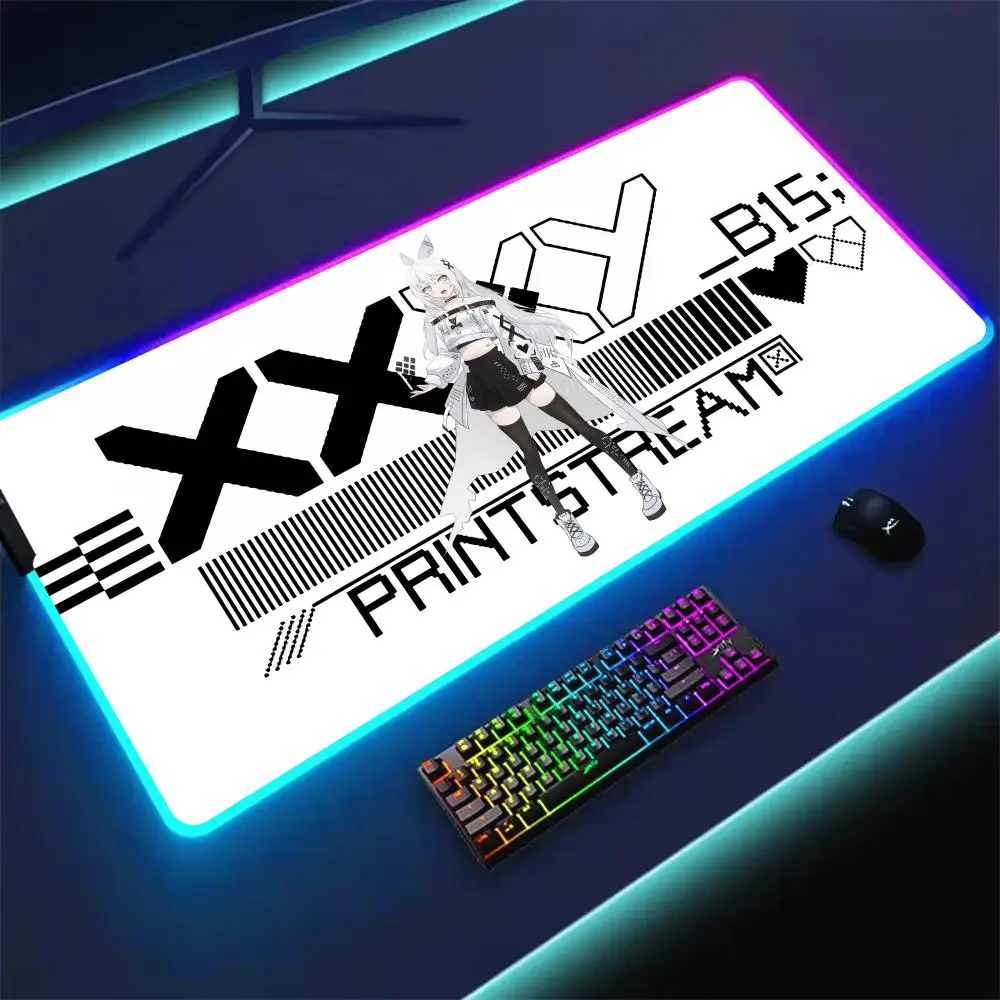 

Hot Large RGB Mouse Pad Gaming Mousepad LED Mouse Mat Gamer Desk Mat Desk Pads RGB Keyboard Mats HD 400x900MM Mousepads