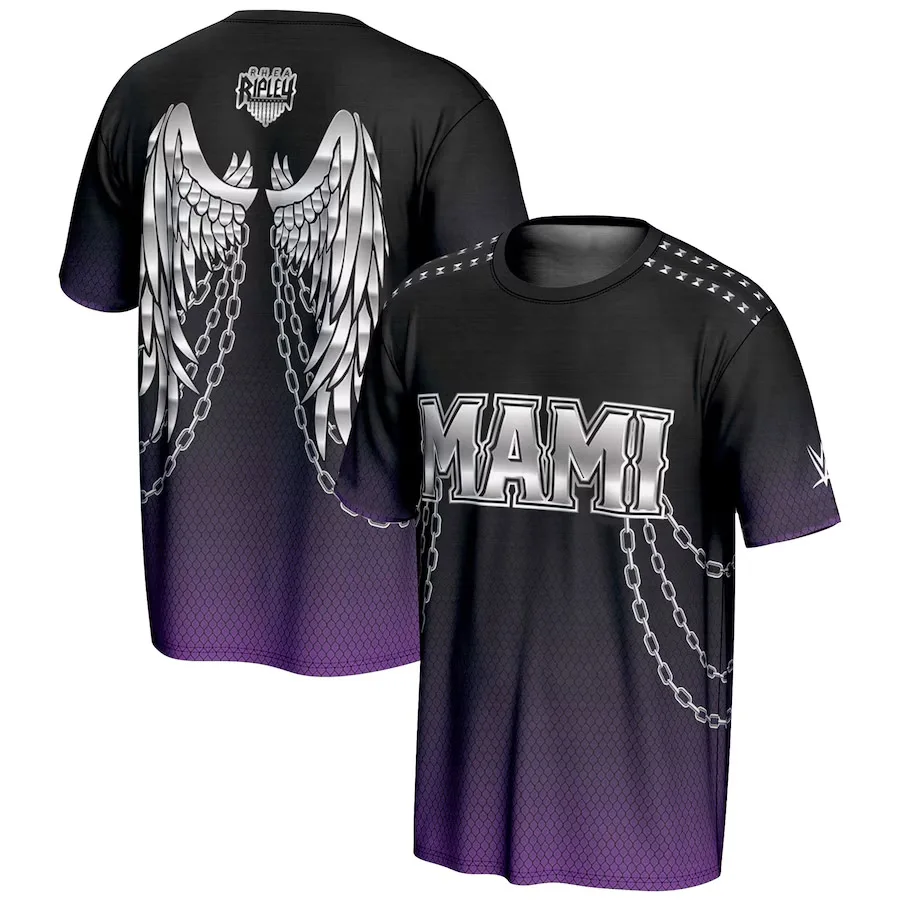 

3D Printed Angel Wings Graphic Men's T-Shirt Summer WWE Letter Casual Short Sleeve Top Oversize Breathable Quick Dry Sports Tees
