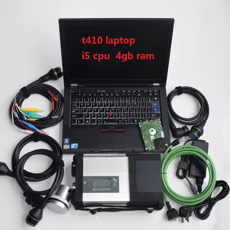 Automotivo Repair Diagnostic Tool MB Star C5 WiFi SD Compact 5 90%New Laptop T410 Computer i7 CPU 320gb HDD Newest Software 2024