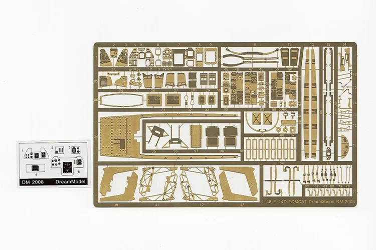 

Dream Model DM2008 1/48 F-14D Photo-Etched Sheet Regular Edition For Hasegawa