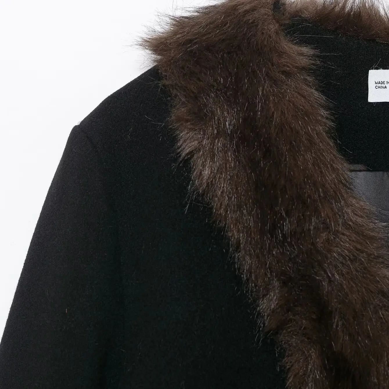 Faionable Cuello de piel Patchwork Abrigo de cuero que se pega en la cintura Nuevo diseño de ropa de mujer de otoño Sensation JNLEAOG ort Exterior...