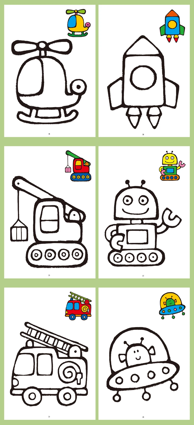 32 Seiten lustiges Zeichen-Aufklärungsbuch, 32 Cartoon-Muster, Malbuch für Kinder, interaktives Zeichen-Aktivitätsbuch – Detail 4