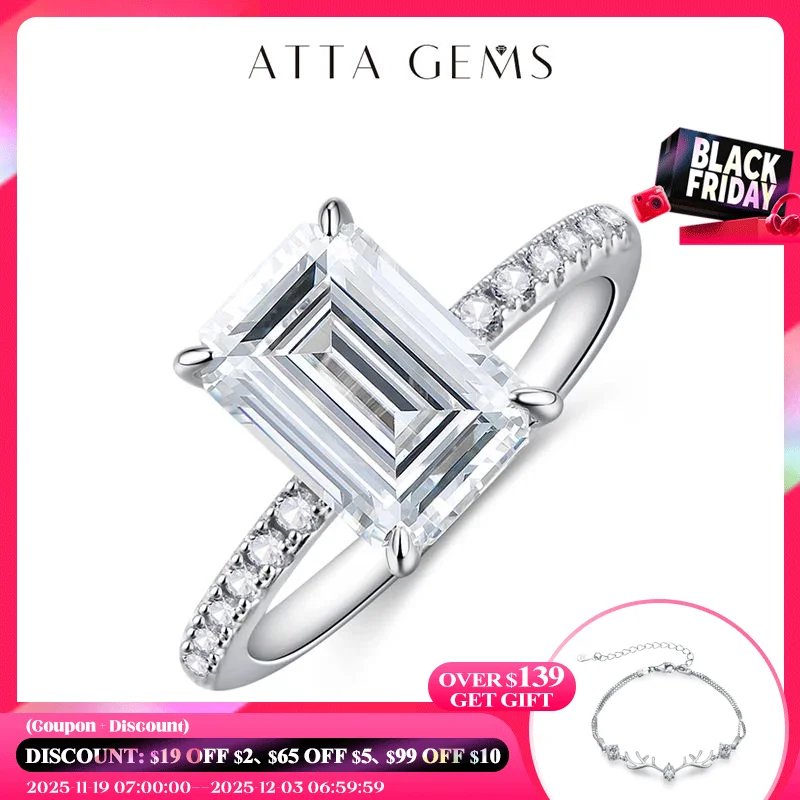 

Бриллиантовый бриллиант ATTAGEMS бриллиантовой огранки диаметром карат, бриллиантовый бриллиант для женщин, элегантные кольца для свадьбы