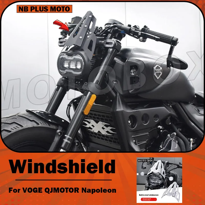 【Premium】For VOGE CU525/530QJ Flash 350 Napoleon 450 – Modified hood, small windscreen, front windshield, and headlight cover ac