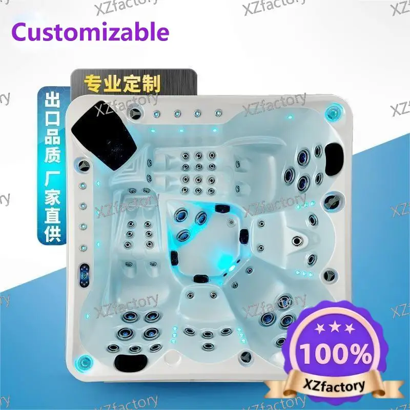 Factory Direct 2026 Top RatedLuxury Surfing Jacuzzi Home SPA Spa Soaking Pool Hot Spring Heated Villa Outdoor Swimming Pool