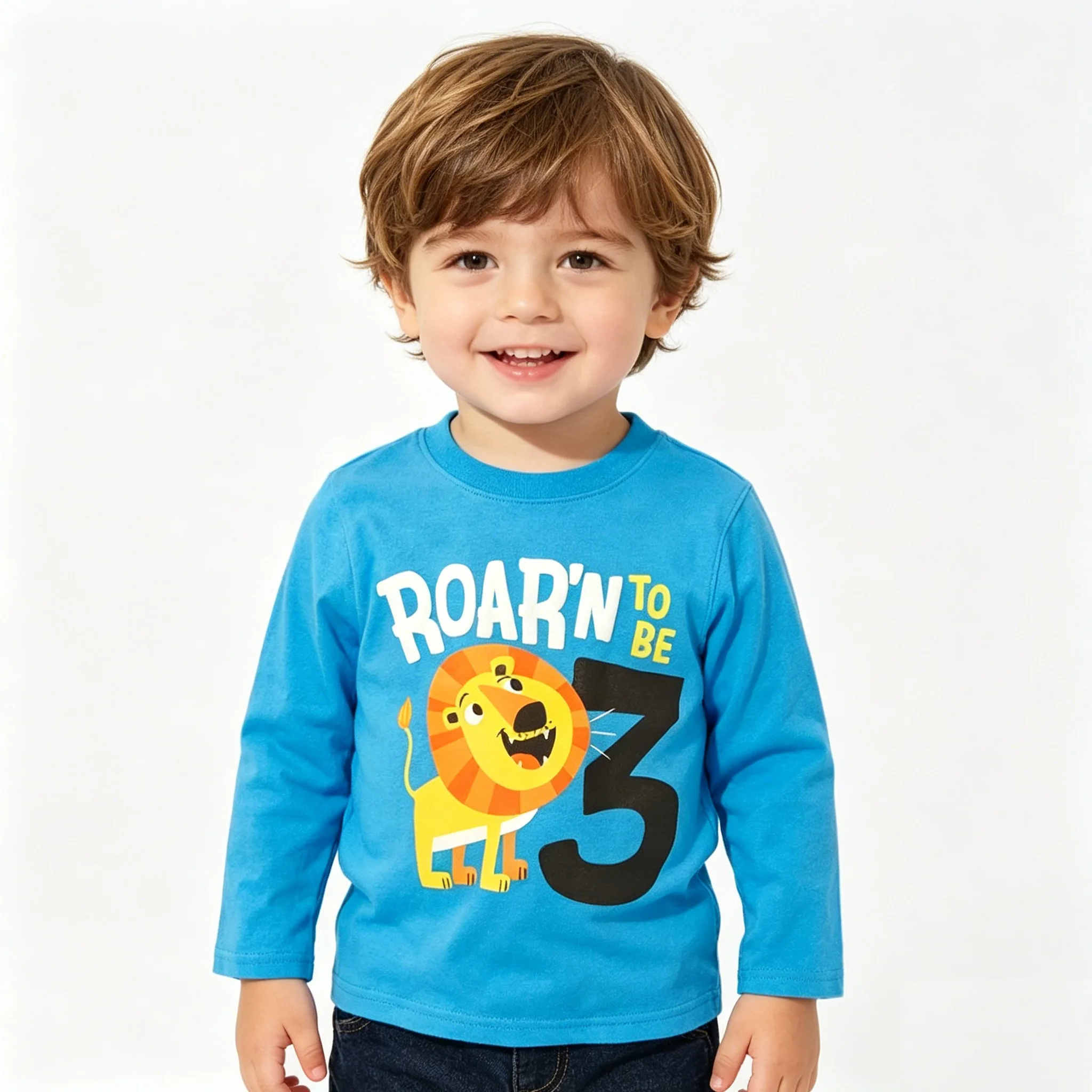 Baby Boys T-Shirts Long Sleeve Cotton Toddler Boy Tee Shirt Soft 1 2 3 4 5 6 Year Kids Sweatshirt Jersey Infant Tops Outfits
