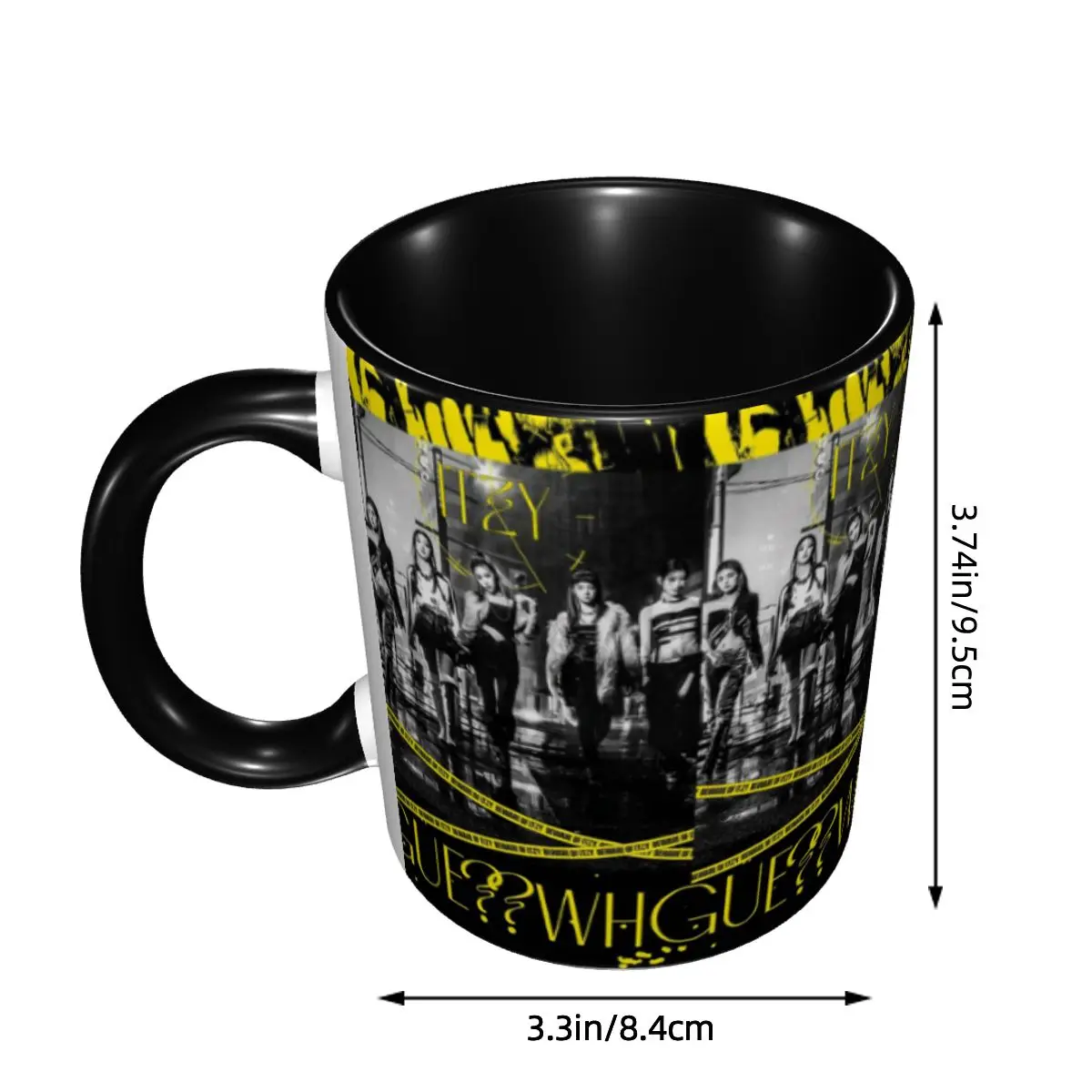 Kpop Itzy-Girl Group Idol Mug Funny Ceramic Coffee Cups Tea Mugs Milk Cup Drinkware Gifts for Woman Man