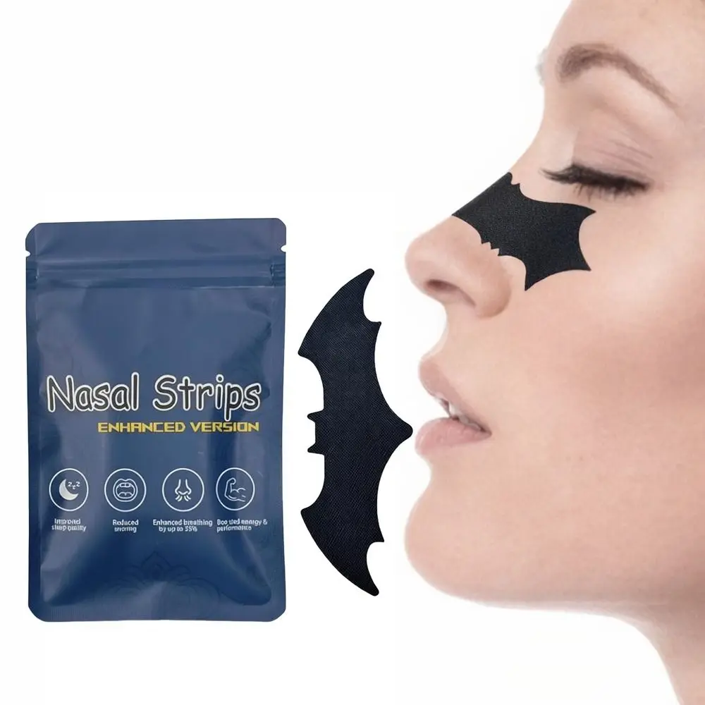 30Pcs Hypoallergenic Nose Strips Non-Invasive Nasal Congestion Anti-Snoring Sticker Breathable Better Sleep Strip Men & Women