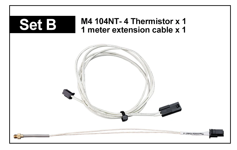 Trianglelab ADR ™ 104NT-4-R025H42G (104GT-2) Thermistor-Sensor, neue Standard-Mehradrig-Laser-geschweißte Leitungen, 3x15 mm, Metall M3 M4 – Detail 38