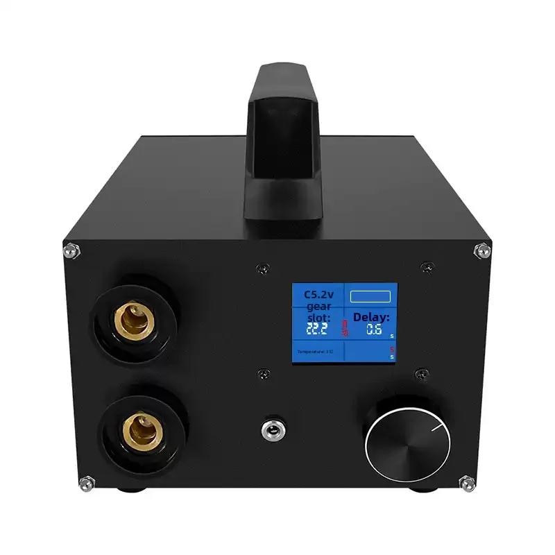 Portable Dual Farad Capacitor Spot Welder 3000F 250 Gears Adjustable With 1.8'' LCD Display Battery Welding Machine