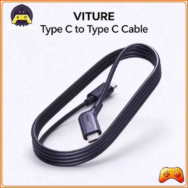 viture-type-c-type-cケーブル。lumaとbeastのデュアルusb-cデータケーブル。大型スクリーンに簡単に接続可能。プラグを差し込むだけで接続できます。