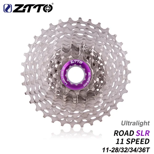 ZTTO-Cassette ultraligero para bicicleta de carretera, 11 velocidades, SLR2, 11S, 11-28T, 11-36T, rueda libre, 11-32/34T, 11V, K7, CNC, sistema HG para bicicleta de grava