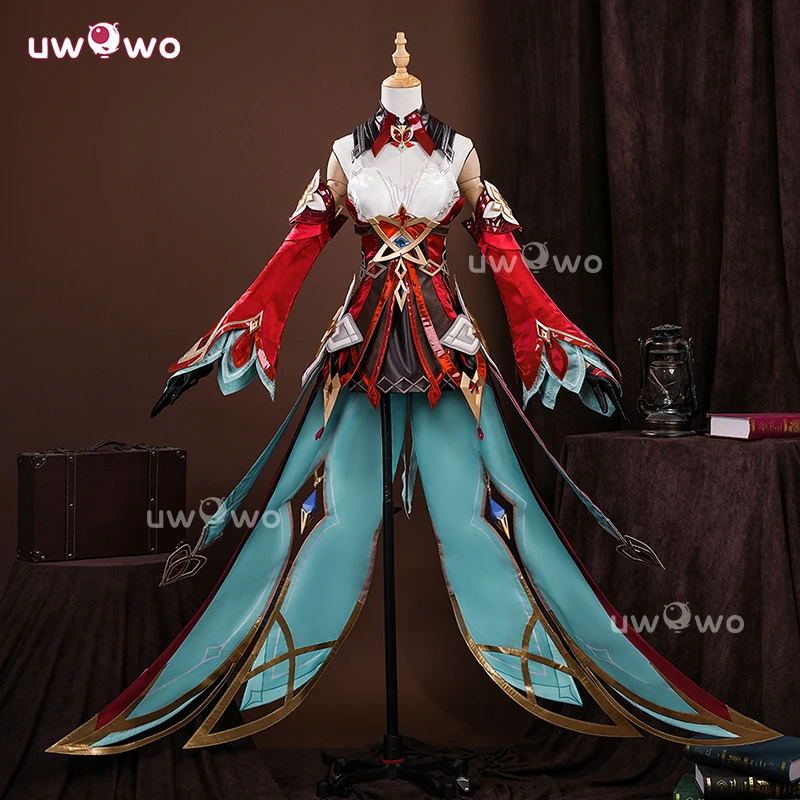 UWOWO Alice Cosplay Collab Series: Costume da Cosplay Premium di Alice Hexenzirkel (Madre di Klee) dal Gioco Genshin Impact per Halloween
