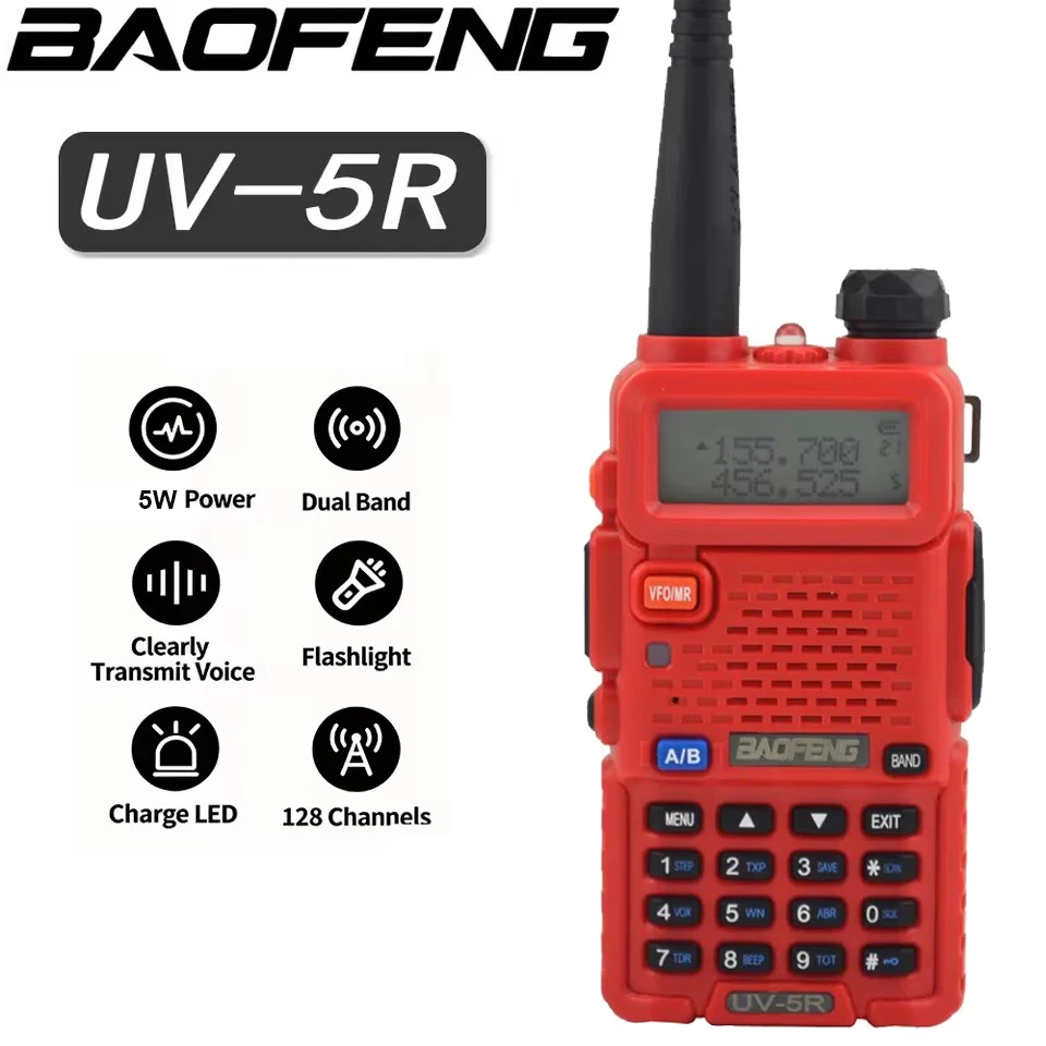 baofeng-uv-5r-vhf-uhf無線機-uv-5r-5w-デュアルバンド-vox-ctcss-dcs-ハム-ツーウェイラジオ-ハンティング用