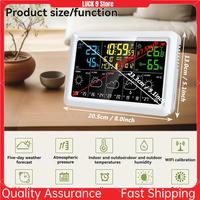 WIFI Multifunction Tuya Weather Station Air Quality Temperature Humidity Meter Moon Phase Air Pressure Weather Clock-AB52