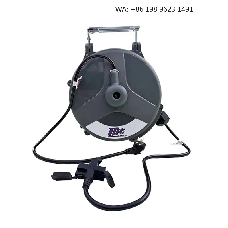 Wall-Mounted Modern  Hose Reel | Auto-Retractable Anti-UV Steel Wire Construction for Commercial Car Wash Station