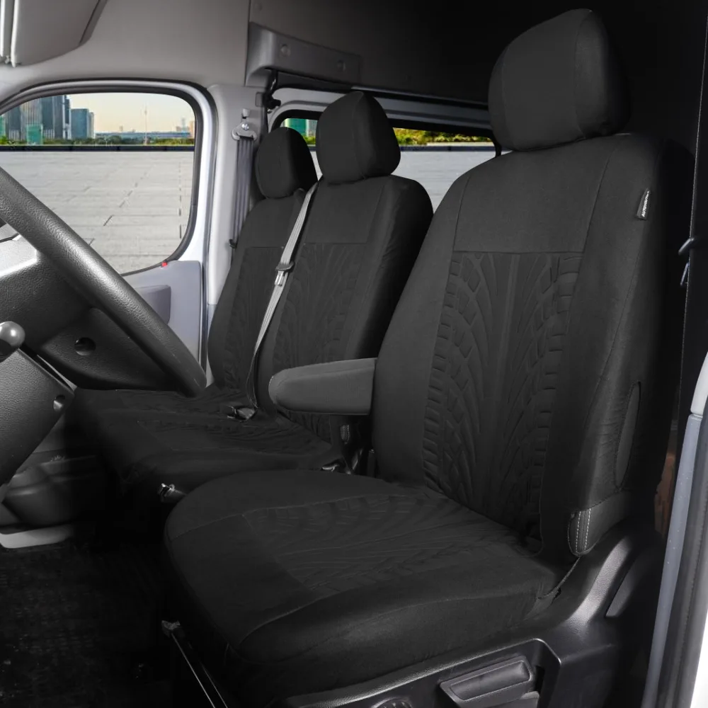 Uniwersalny pokrowiec na fotel do ciężarówki, pokrowce na fotele, Ford Transit, Renault Master, Nissan quanstar, citroena, jumpy, 2006, Split, 2 + 1 — zdjęcie 6