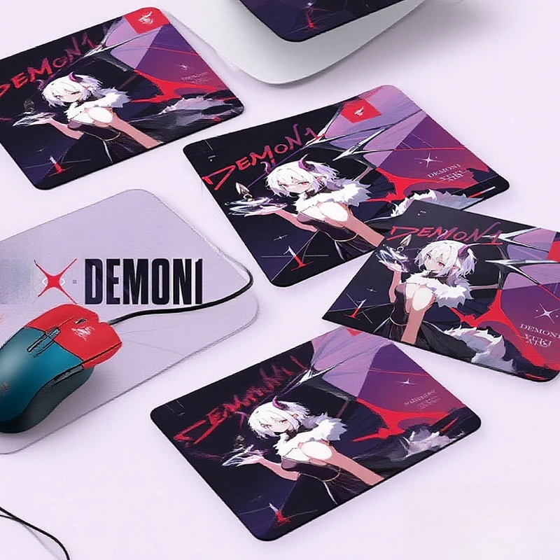 Yuki Aim X Demon1 Tempered Glass Mouse Pad Esports Games Smooth Mouse Pad Anime Gaming Mats Desk Mat Game Keyboard Accessories