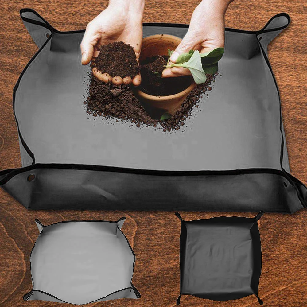 Blocco impermeabile Anti sporco addensare cuscino del bacino Mix terreno fiore terra stuoia giardinaggio Pad riutilizzabile vaso di trapianto pieghevole